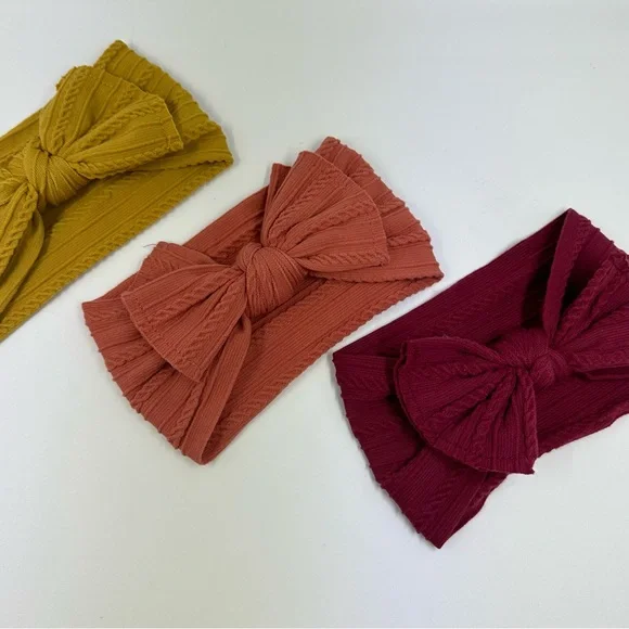 Prohouse Baby Girl Nylon Handmade Headbands Newborn Infant Toddlers | 7 Pack - Picture 2 of 16